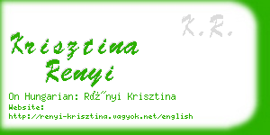 krisztina renyi business card